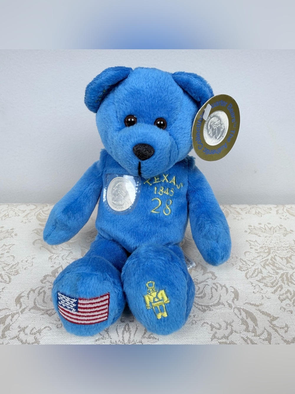 Vintage Authentic Collectibles Texas State Quarter Bear, Souvenir
